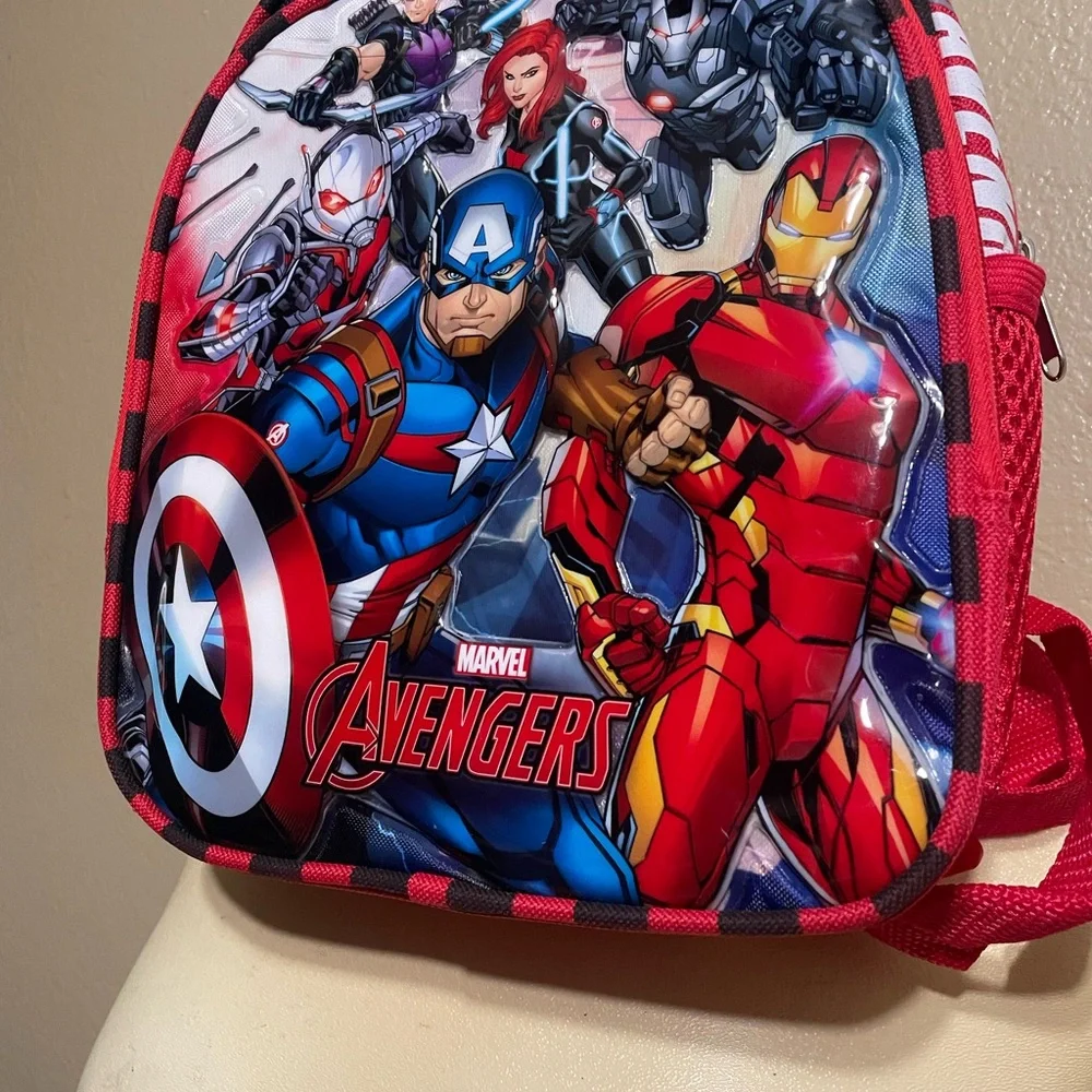 Marvel Avengers Small Kids Backpack - Red and Blue